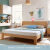 林氏大工ダンベル日本式ベッド1.5 m 1.8 m寝室純木家具セイントLS 046 A 3原木色Bベド（1.8*2.0）+ベド棚*1+ベトパッド