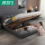 QINYOUベッド北欧風ファ·ブリック·ベッド·ム1.8メトル·ダウン·寝室家具サイズ戸外型取出可能ダブベルト純木ベクター