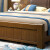 V PO LOVEベッド新中国式純木ベド寝室ベド1.5/1.8メトル純木フレム柔らかなベベルベルベルジッド中華風モダンン寝室家具シングルジッド