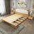 北欧风纯木ベト1.8メトルの経済型ペアダベル1.5メトルの寝室家具単纯木ベド1.5メトル