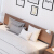 家居小鎮ベッド純木ダンベル1.85メトル北欧風日本式原木色寝室家具胡桃色