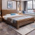 フニの家具ベト1.8 m新中国式ダンベル引出ししたベド寝室家具クルミの木ベド（旗艦版）1.5*2.0 m普通版