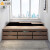平子集畳の收集引き出ししたベド纯木免漆板寝室家具のサズ変化が可能な畳＋スタッド＋ベド（総延长2.6 m）1.5 m幅はベドを持っています。