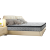 雅蘭寝室コモデルズレール本革ベベルリングゴムベムタッチ+睡眠唯豪華版ベト画像色1.8*2.0 m