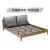 KKA北欧風ベッド1.5 m 1.8 m畳フファ·ブリック·ベック寝室ベド·ベド（1.8 m）枕付き