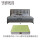 軽贅沢ベッド+5 Dラテックススプリングマットレス(22 cm厚)